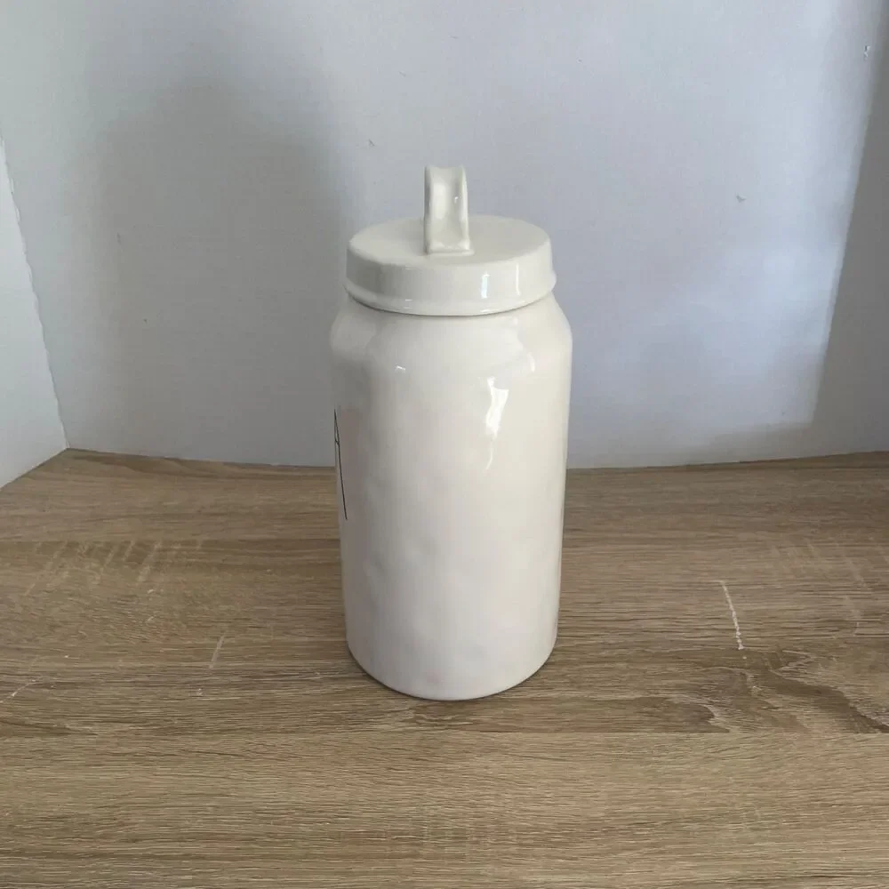 Rae Dunn Ceramic Sea Canister w Lid Beach Nautical Theme Cottagecore Artisan